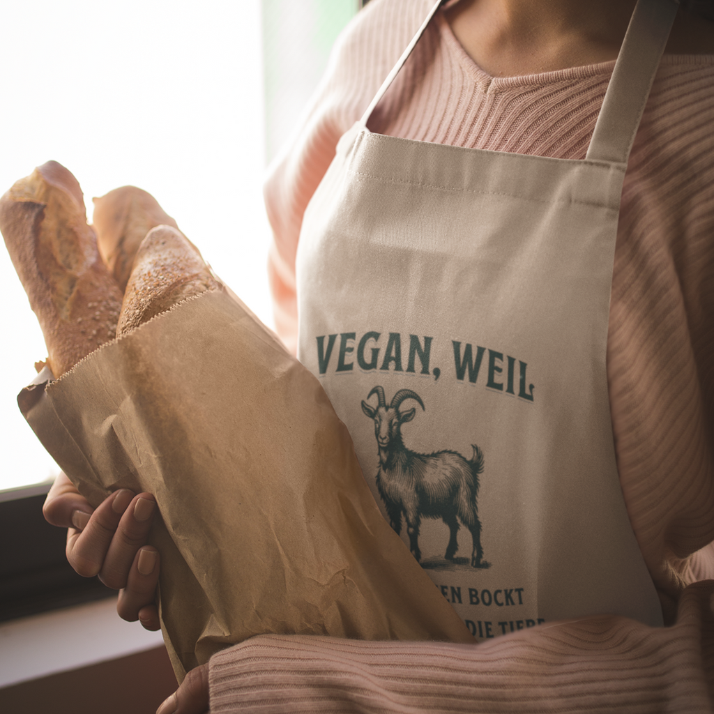 Fleisch essen bockt halt nicht für die Tiere - Schürze