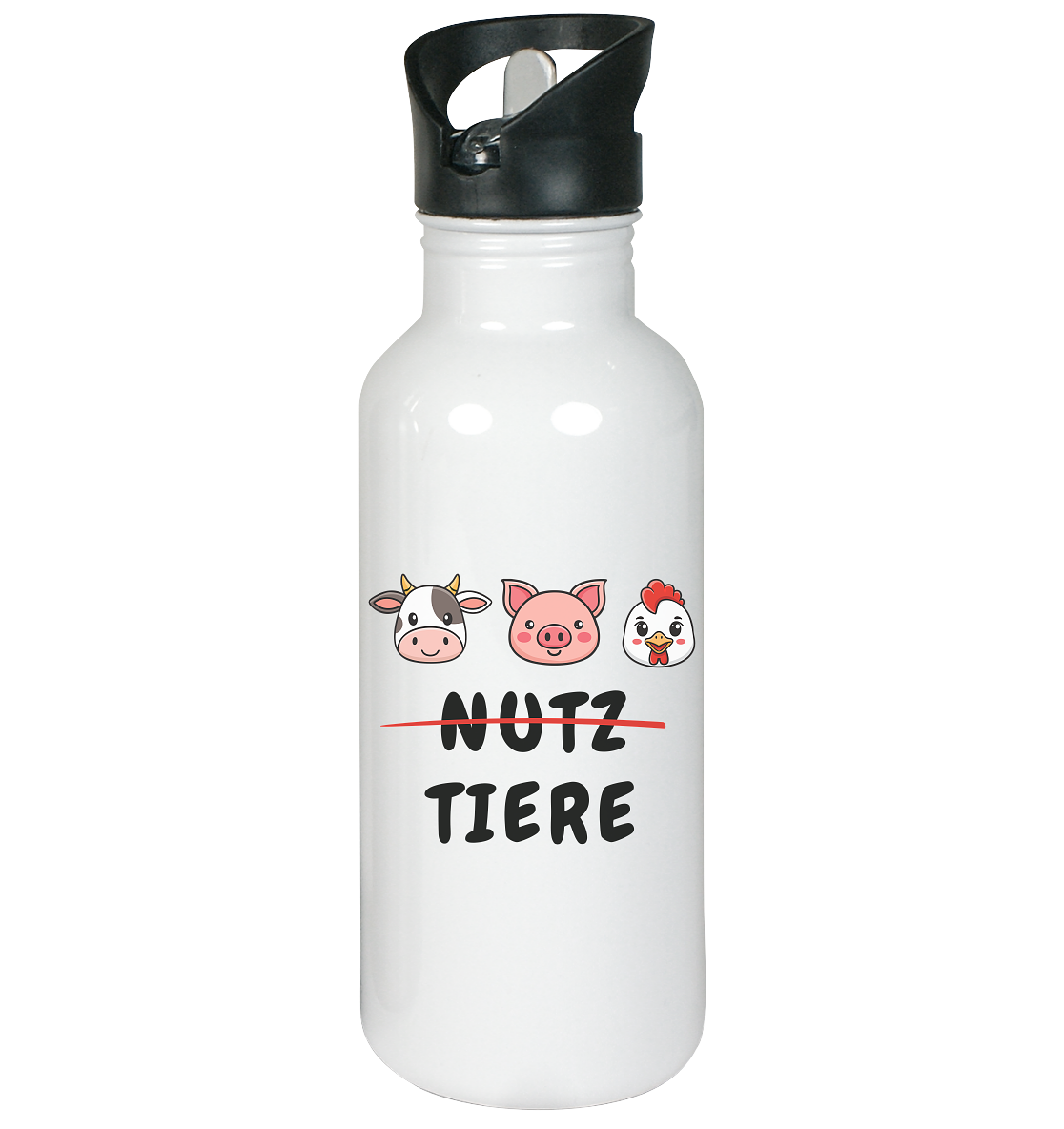 (Nutz)Tiere - Edelstahl-Trinkflasche