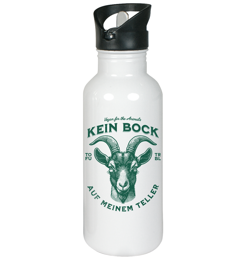 Kein Bock auf meinem Teller - Edelstahl-Trinkflasche