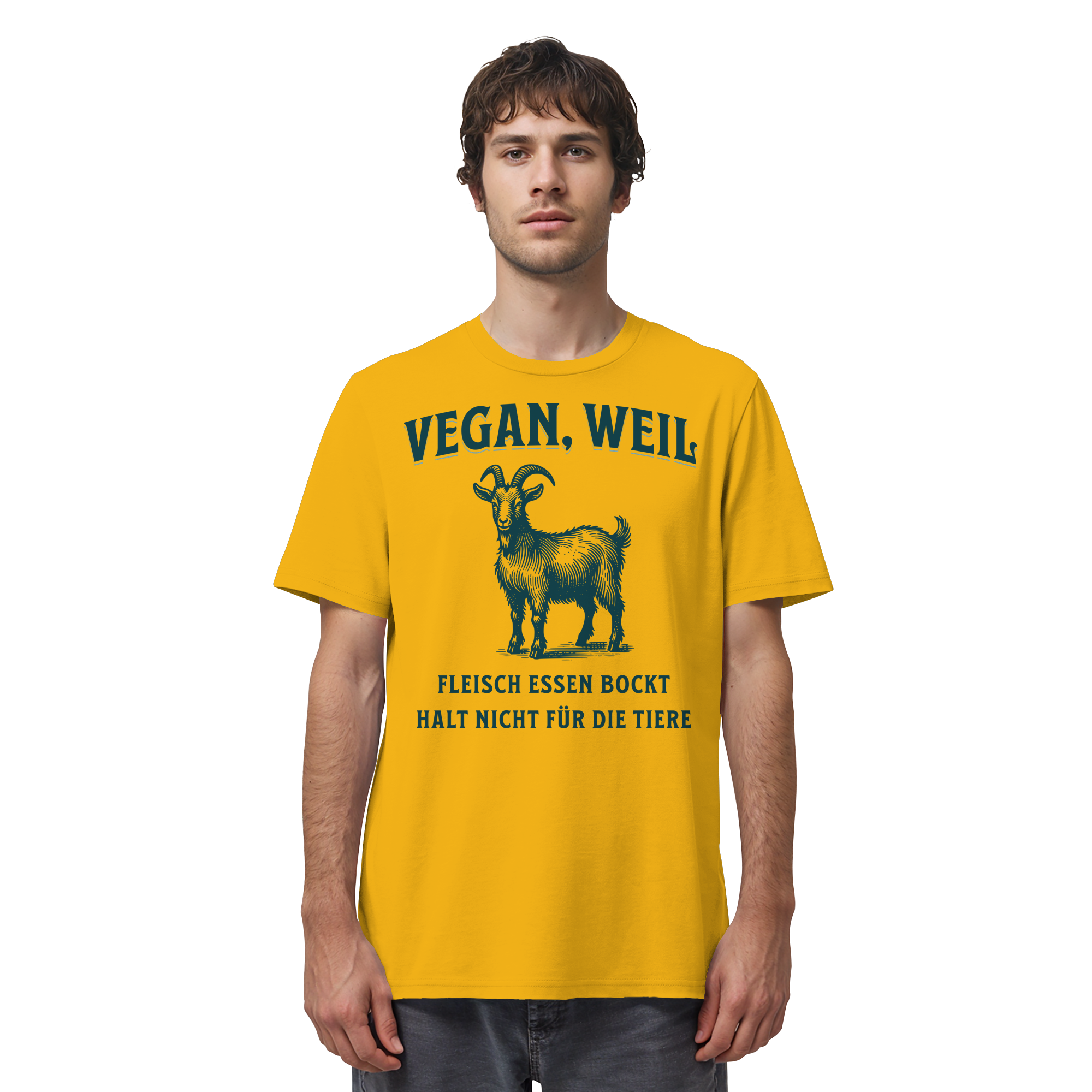 Fleisch essen bockt halt nicht für die Tiere - T-Shirt