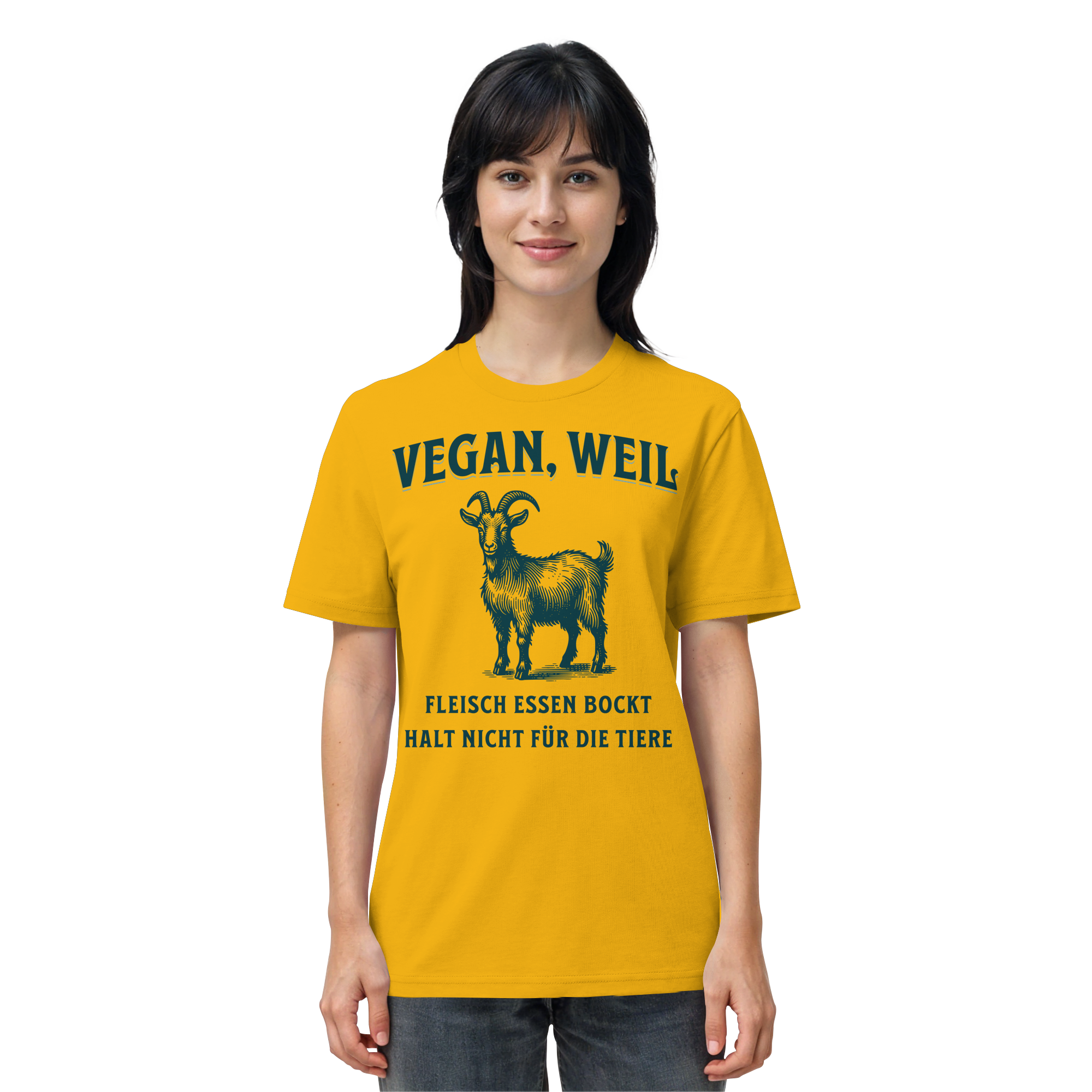 Fleisch essen bockt halt nicht für die Tiere - T-Shirt