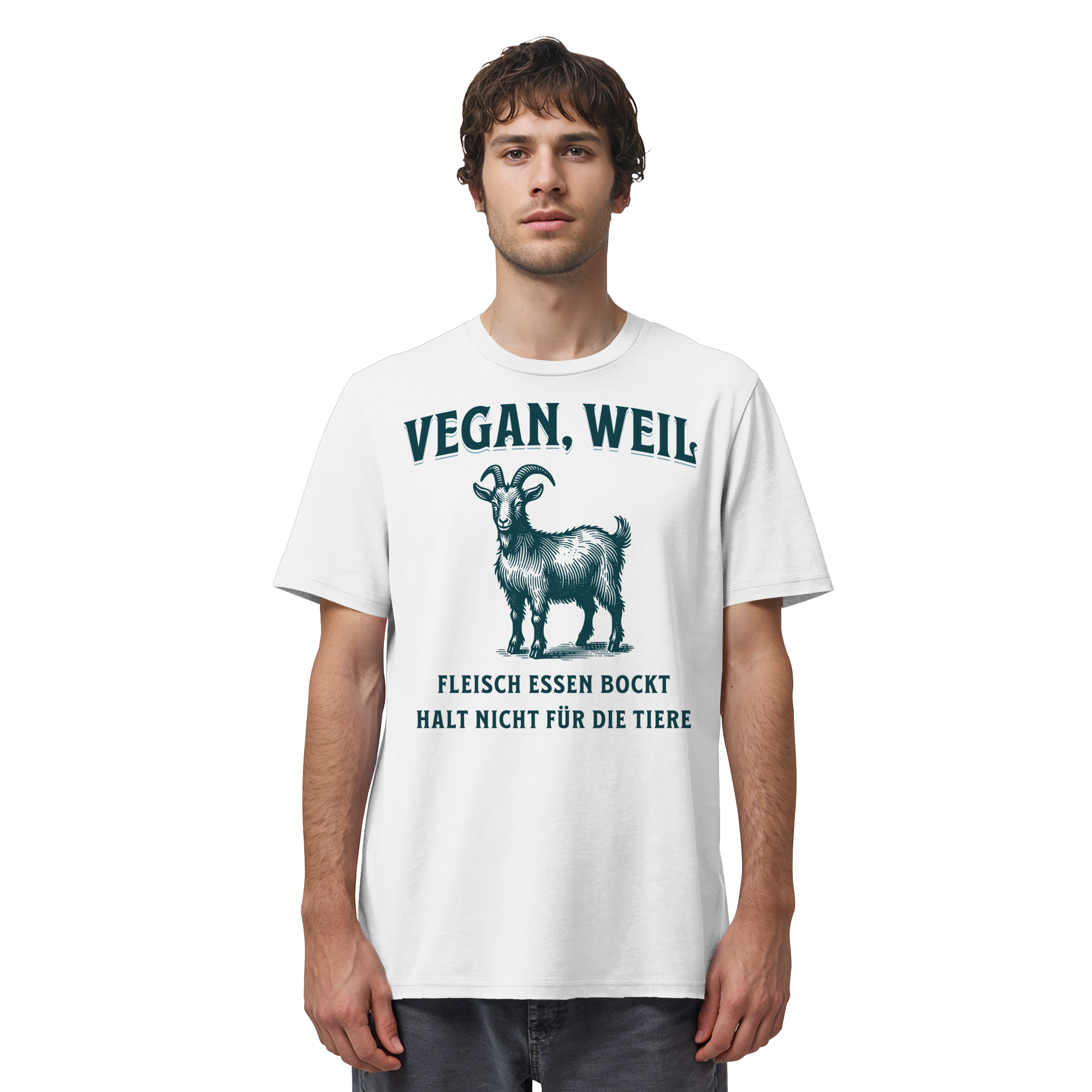 Fleisch essen bockt halt nicht für die Tiere - T-Shirt