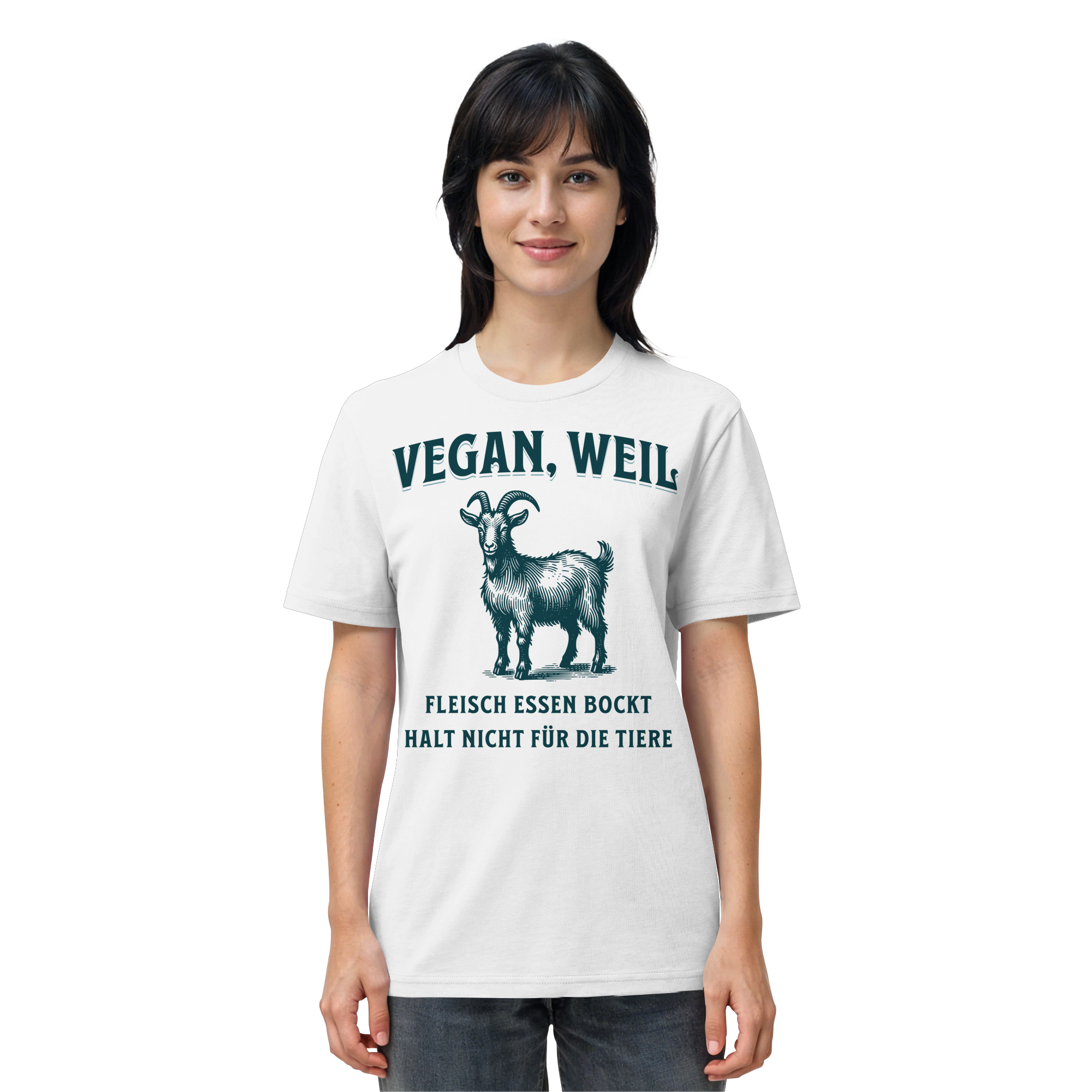 Fleisch essen bockt halt nicht für die Tiere - T-Shirt