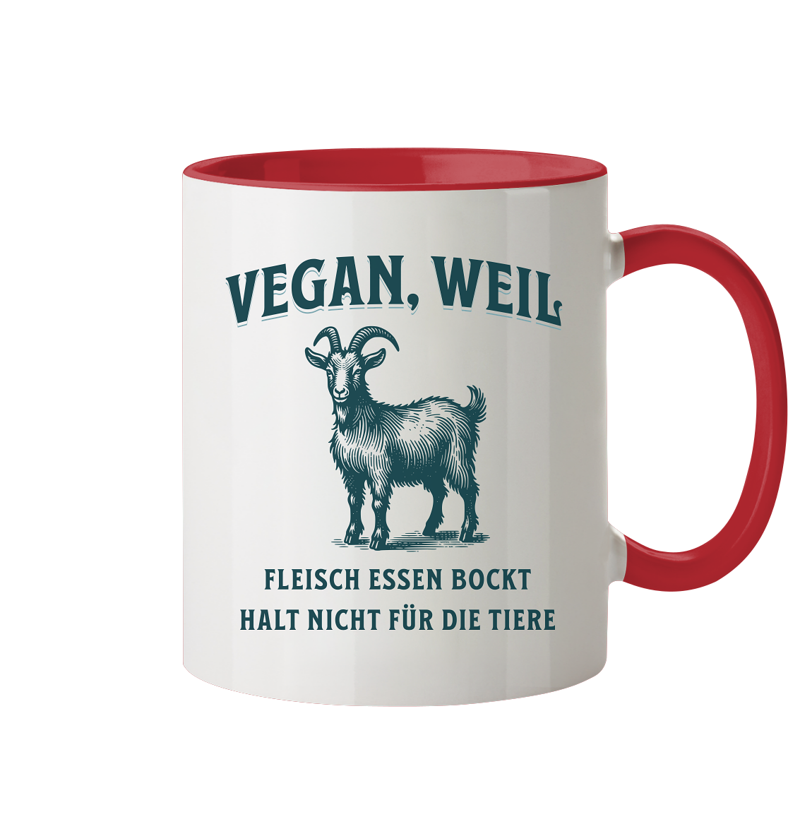Fleisch essen bockt halt nicht für die Tiere - Tasse