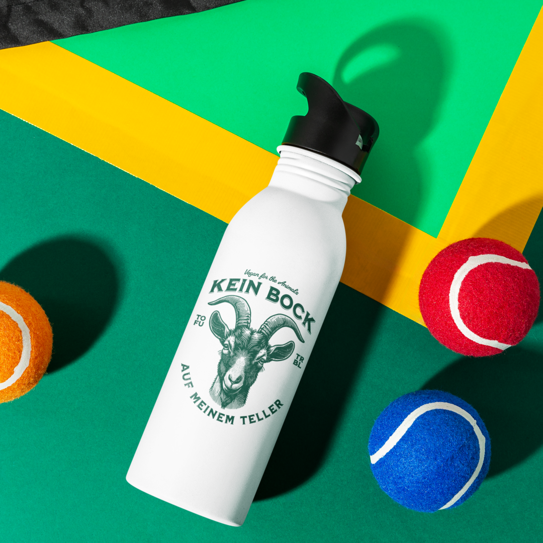 Kein Bock auf meinem Teller - Edelstahl-Trinkflasche