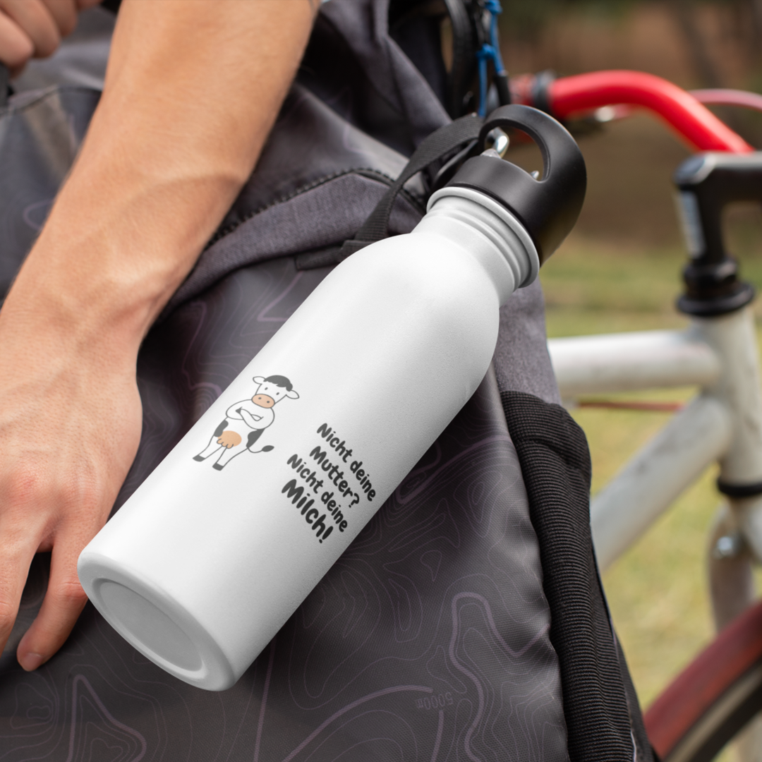 Nicht deine Milch - Edelstahl-Trinkflasche